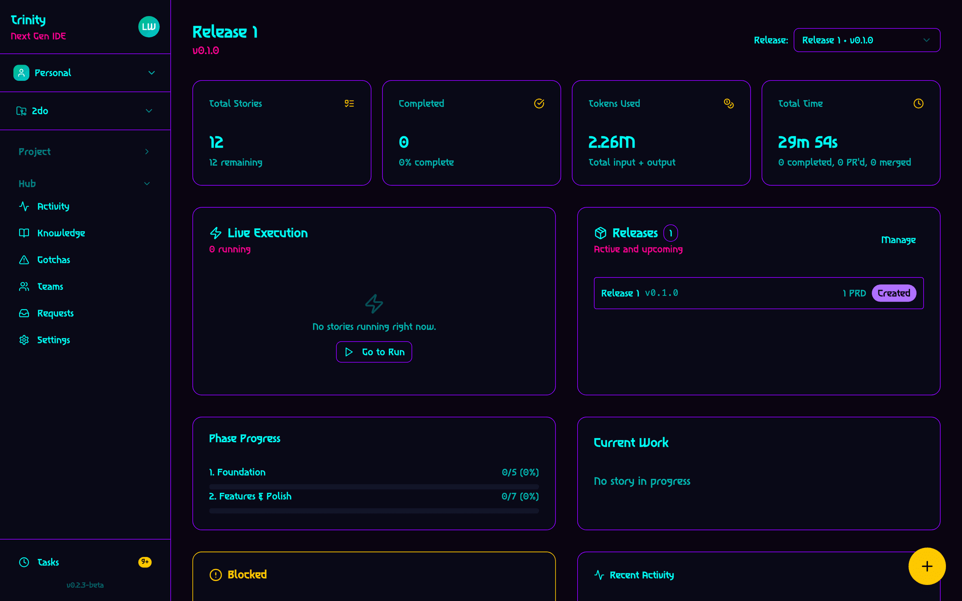 Trinity Cyber Dark theme