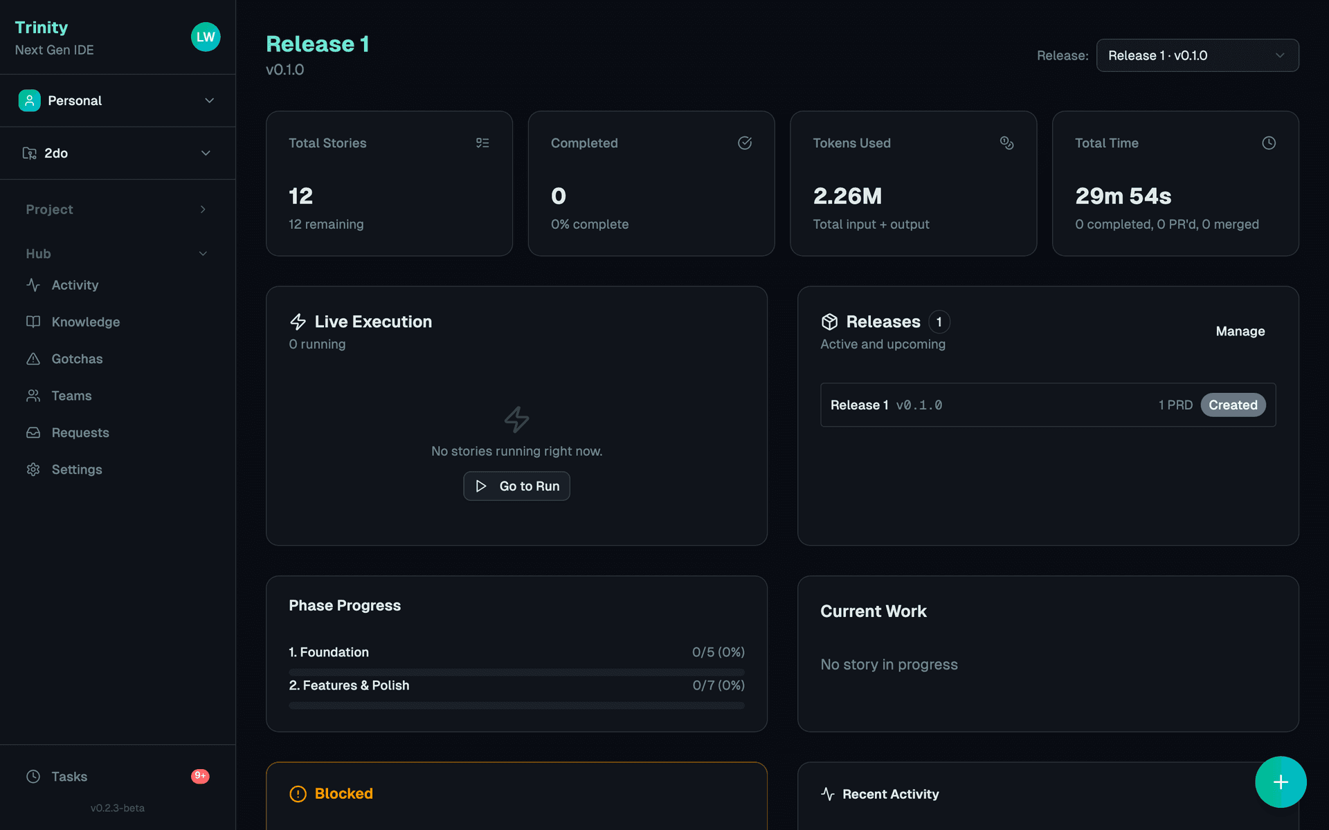 Trinity Dark theme