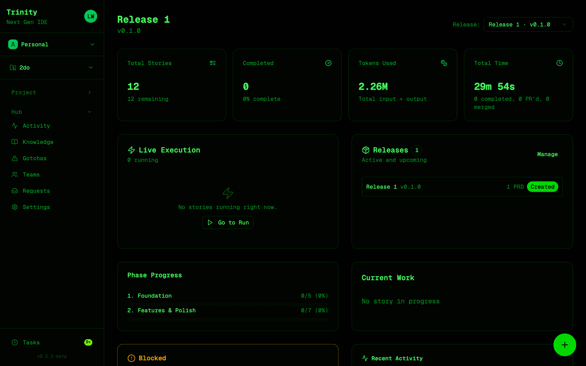 Trinity Trinity Dark theme